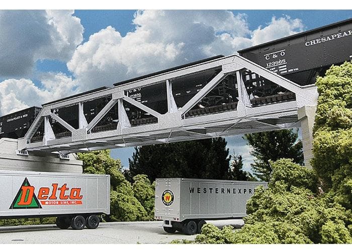 Walthers 933-4030 Cornerstone HO Scale Lasercut Single-Track Pony Truss Bridge for fpv drones