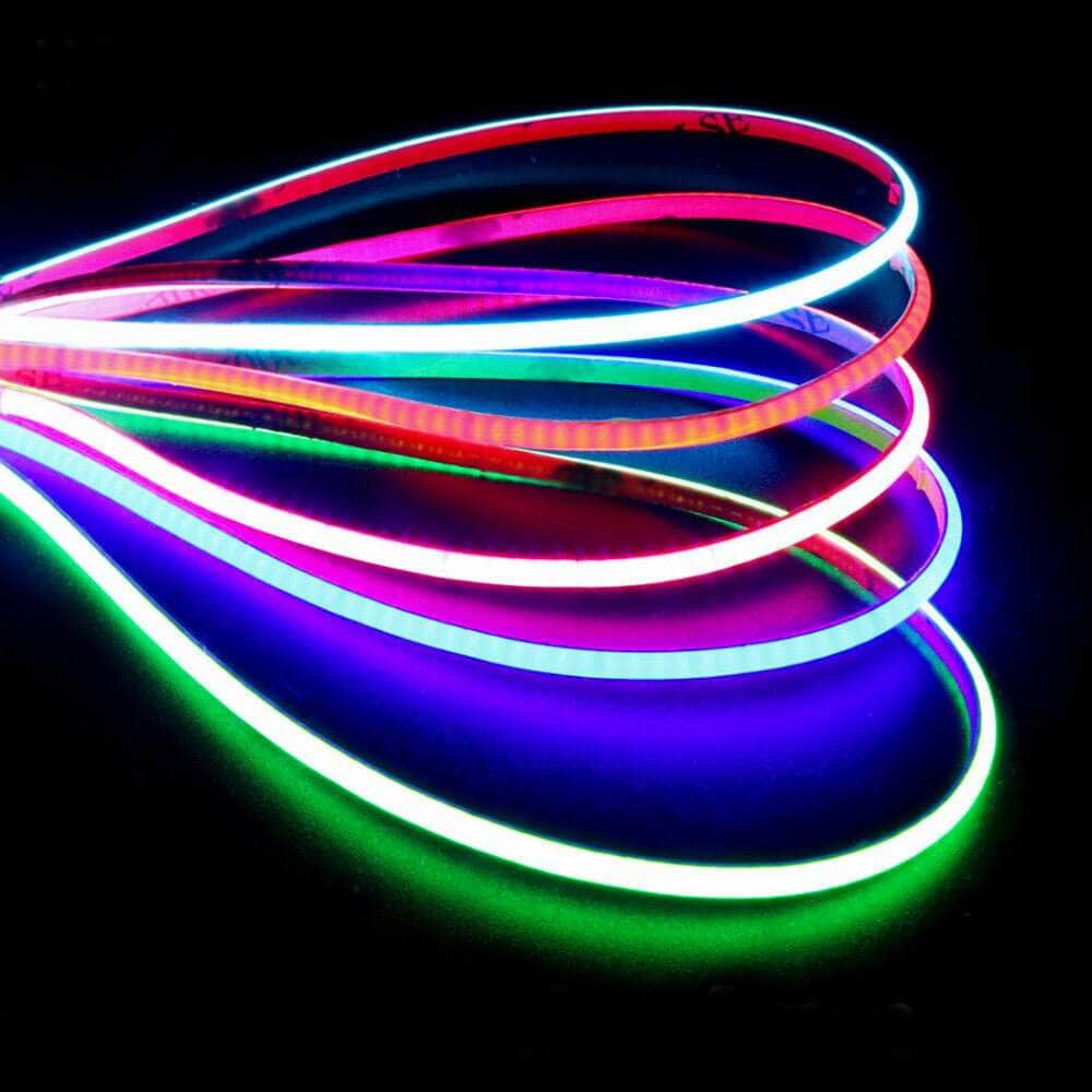 WREKD 24V COB LED 4mm Wide Flexible Strip w/ 480LEDs/M - 39" Strip - Choose Color for fpv drones