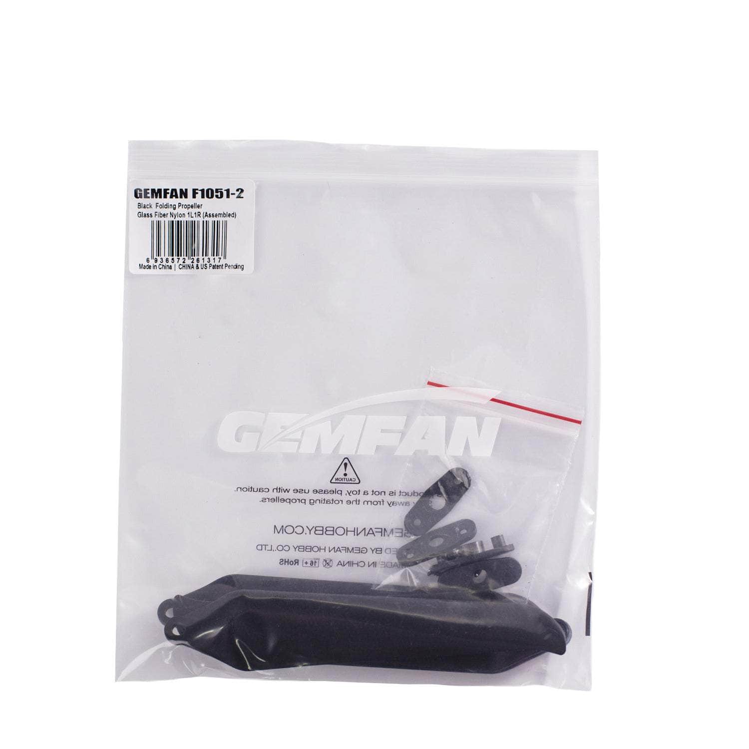 Gemfan F1051 Folding 2-Blade Propeller (Set of 2) - Black for fpv drones 5