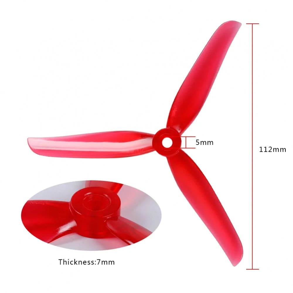 Nazgul F5 5135 Tri-blades CW CCW Propellers (4sets/2 pairs) for fpv drones 4