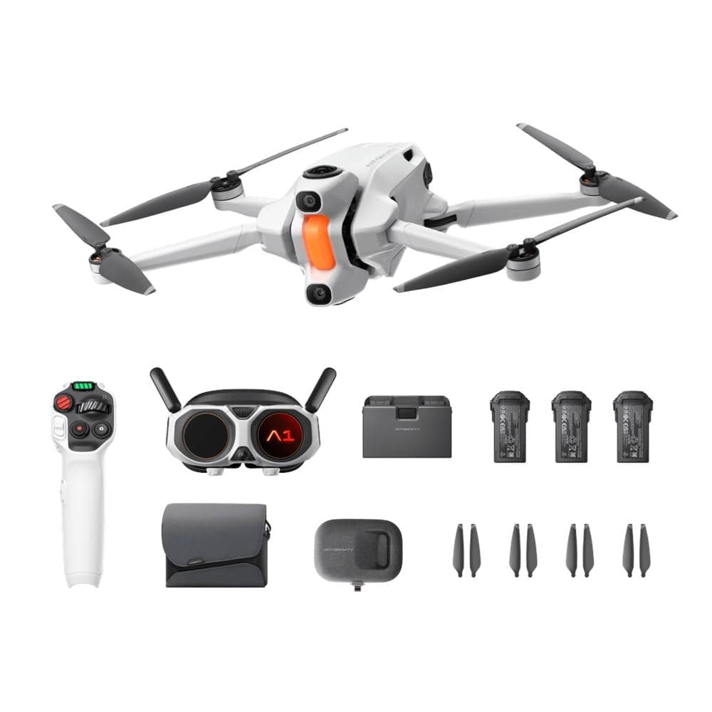 Antigravity A1 Explorer Bundle RTF Kit with Goggles and Grip Controller - Three Standard Batteries for fpv drones