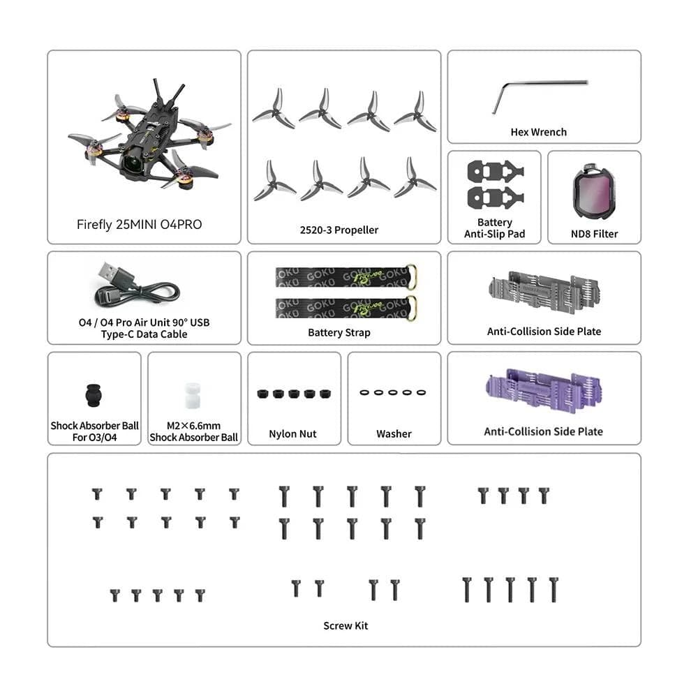 (PRE-ORDER) Flywoo Firefly 25 Mini BNF Drone w/ DJI O4 Pro for fpv drones 3