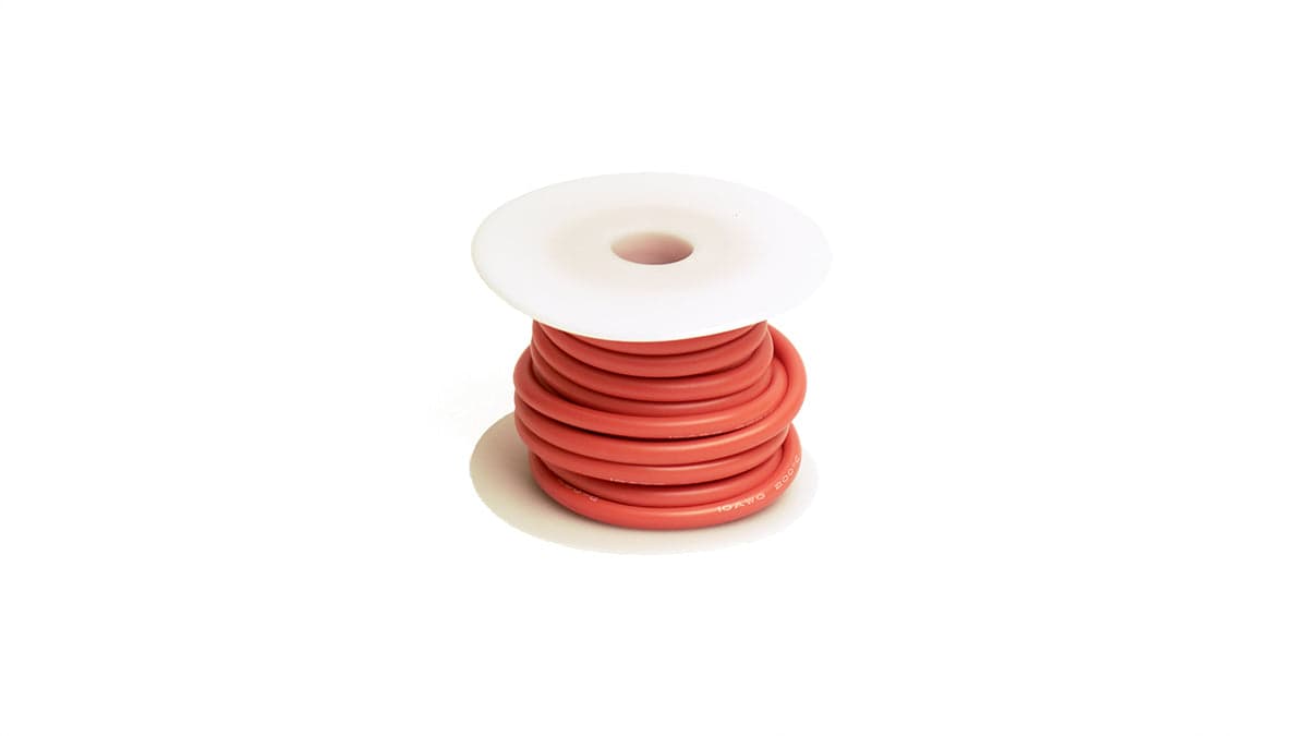 Racers Edge 10 Gauge Silicone Ultra-Flex Wire; 25' (Red) for fpv drones