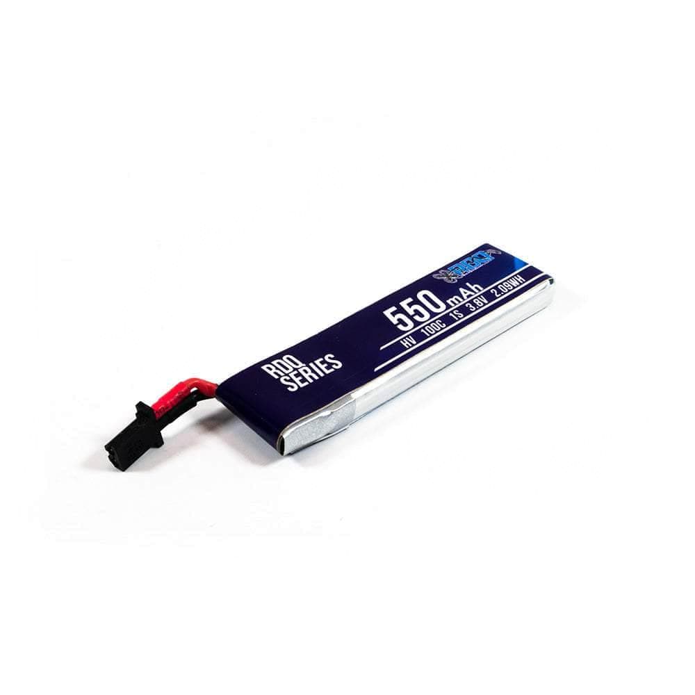 RDQ Series 3.8V 1S 550mAh 100C LiHV Whoop/Micro Battery w/ Cabled Connector - Choose Version for fpv drones 1
