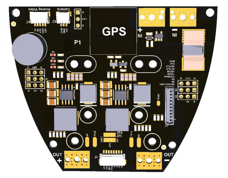 TBS Lucid Wing PDB - 4.25 - Black for fpv drones