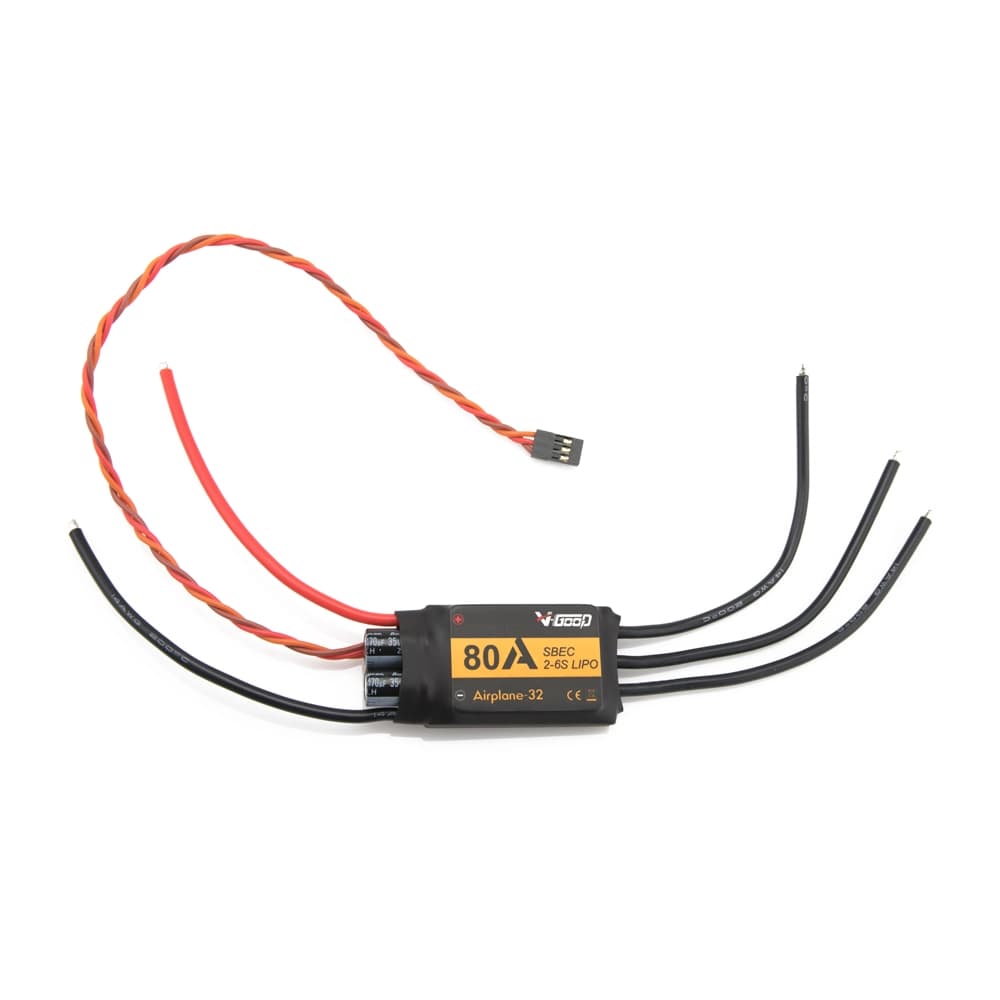 V-Good RC 32-Bit 80A 2-6S Brushless ESC for RC Airplane - 7 for fpv drones 2