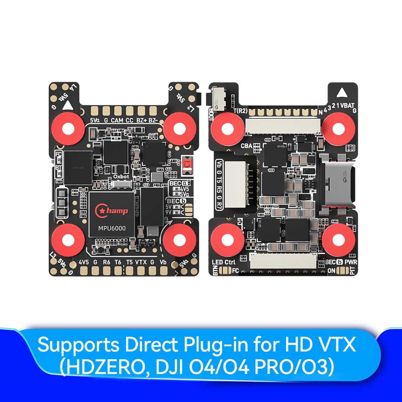 Oxbot Champ Racing Stack (MPU6000＆ICM42688) H743 60A OX32 FC+ESC Stack for fpv drones 2