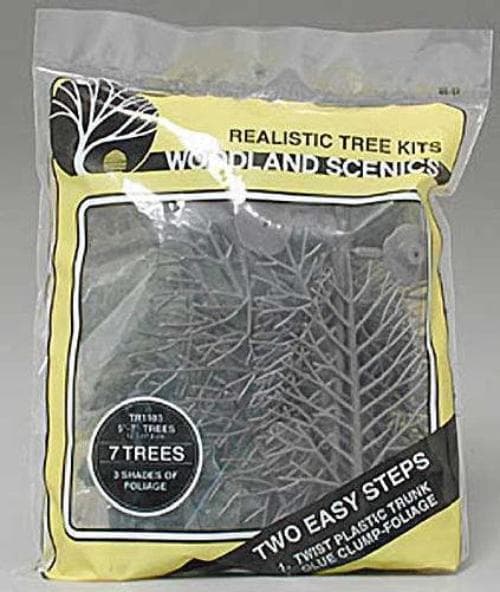 Woodland Scenics TR1103 N/HO Tree Kits 5x7" (7) Train Scenery for fpv drones