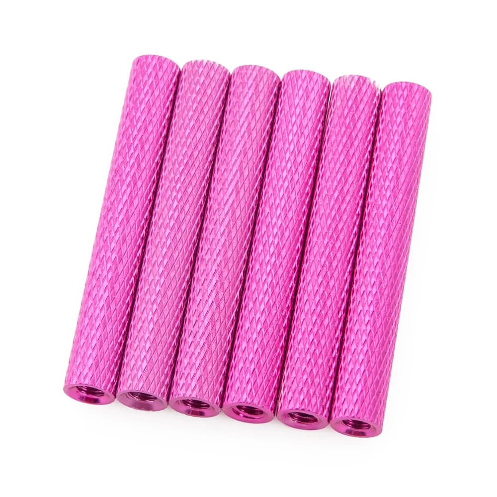 35mm Aluminum Textured Standoff Spacers (Set of 6)  for fpv drones