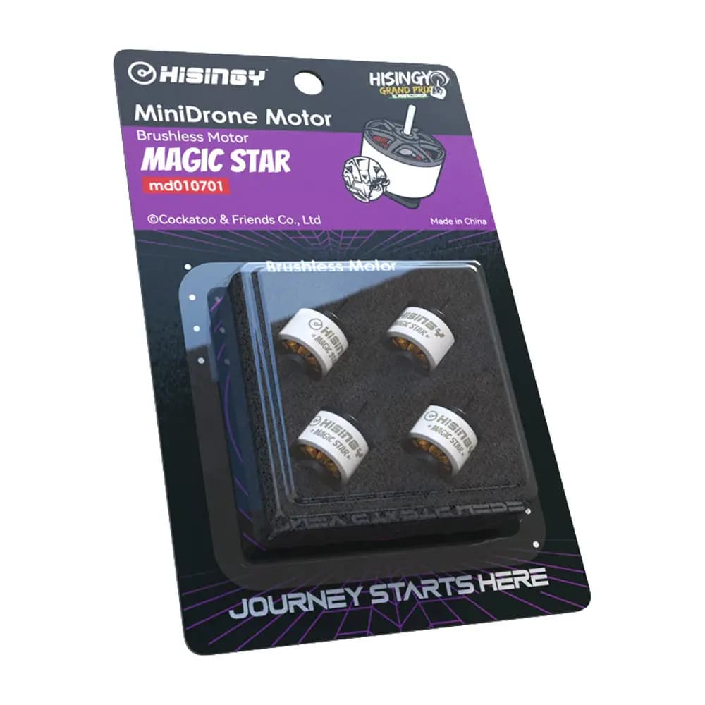 HISINGY Magic Star 0805 Micro Motor Pack (4pcs) - 15000KV - 3.5 - White