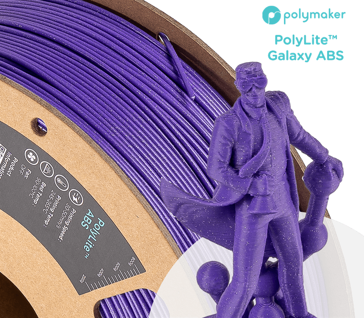 Polymaker PolyLite ABS Galaxy 1.75mm Filament 1kg for fpv drones 7