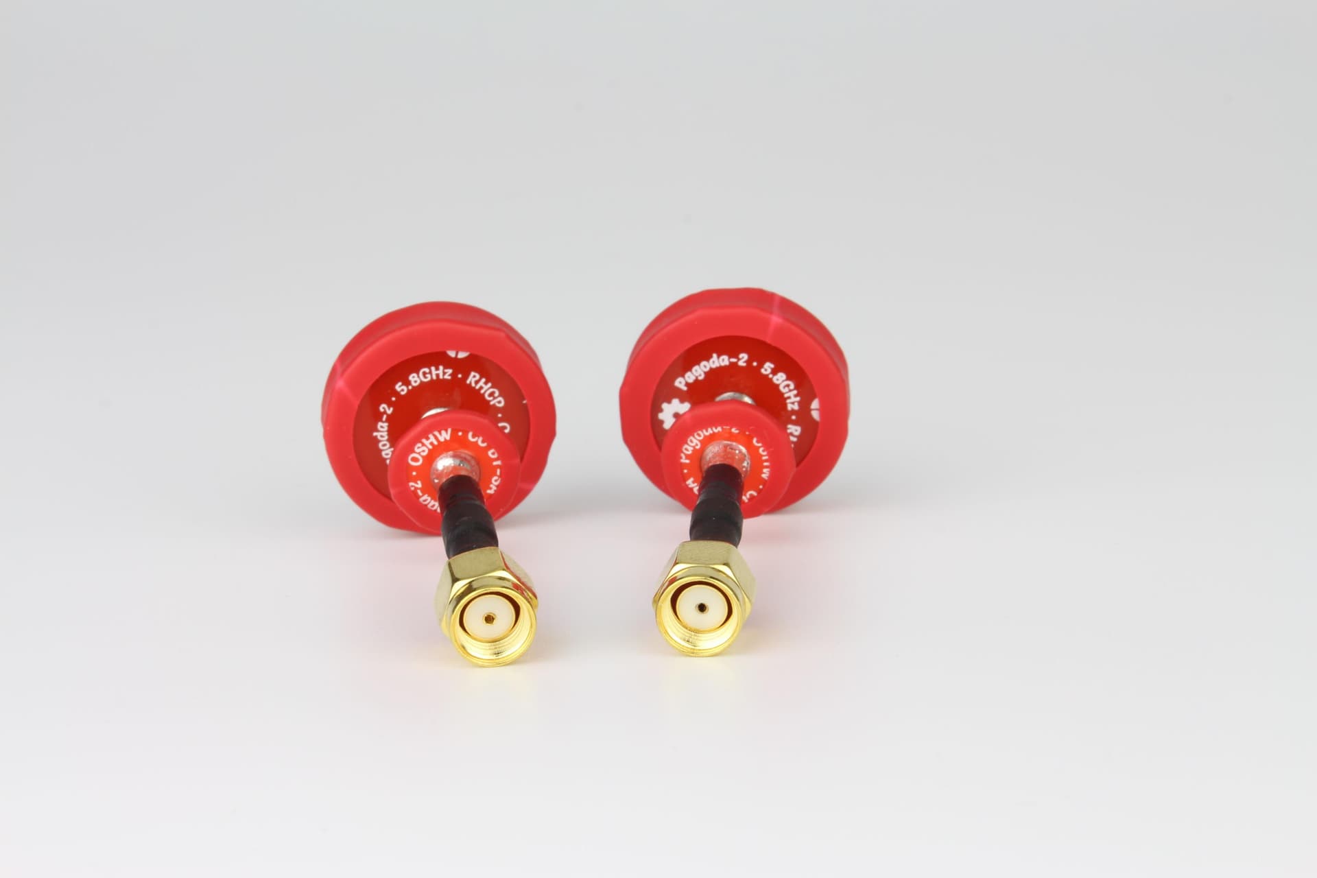 ★EMAX Pagoda 2 Antenna 5.8G 80mm 8cm RHCP Red Omnidirectional Omni FPV Flat Panel SMA(2pcs) for fpv drones 3