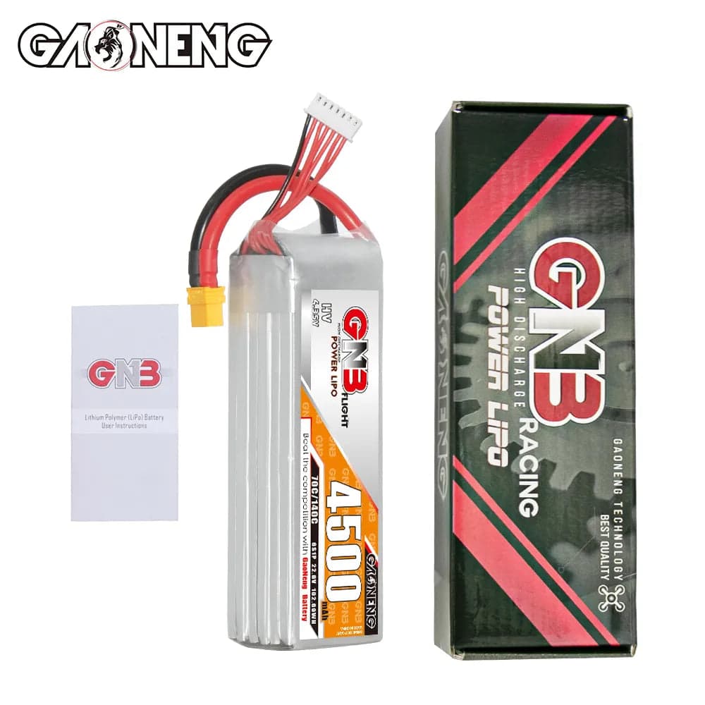 GAONENG GNB LiHV 6S 22.8V 4500mAh 70C LiPo Battery XT60 [DG] for fpv drones 4