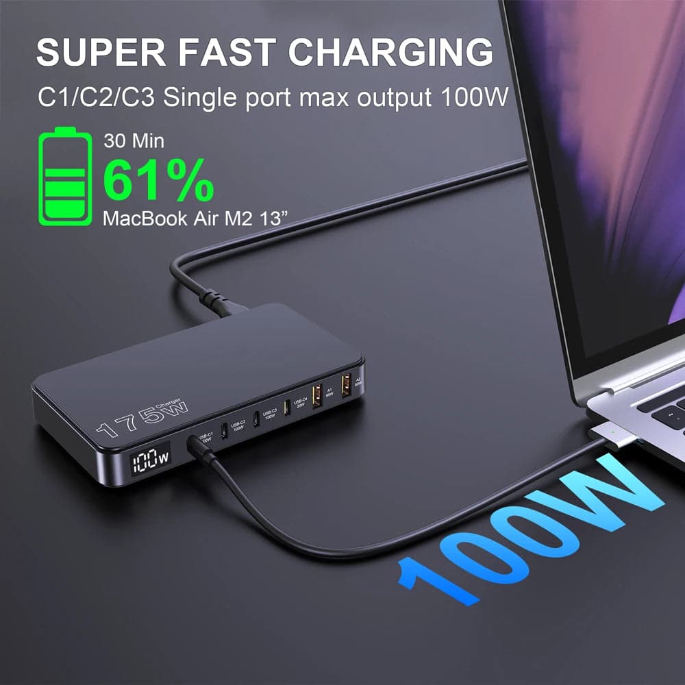 175W USB C GaN Charger for fpv drones 3