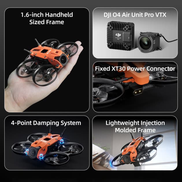 GEPRC DarkStar16 Tinywhoop with DJI O4 Pro and ELRS for fpv drones 8
