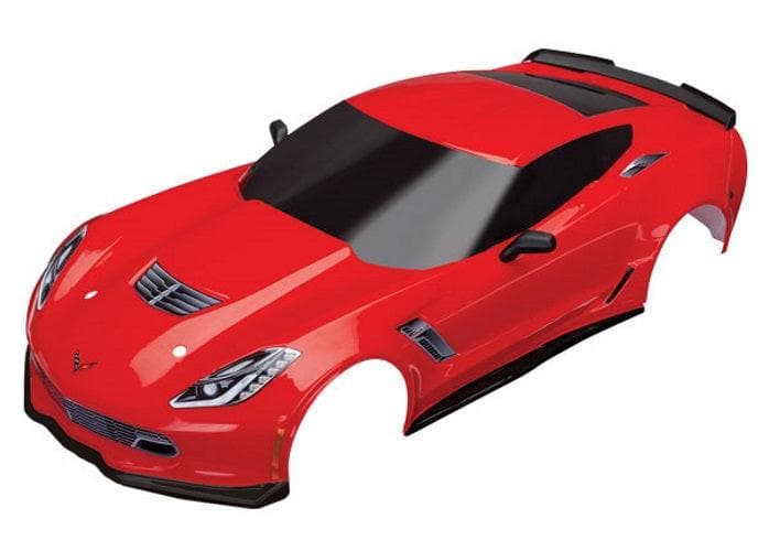 Traxxas Body Chevrolet Corvette Z06 Red (Painted Decals Applied) 4-Tec Ford GT for fpv drones