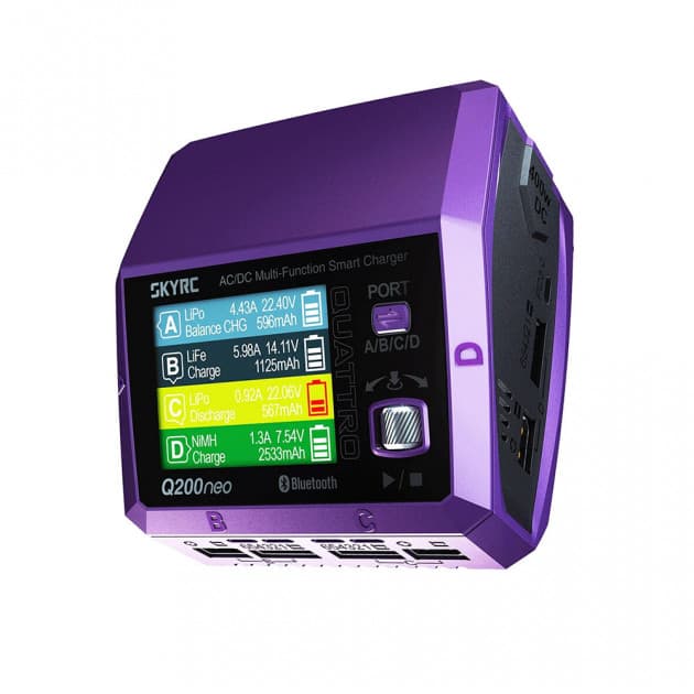 SkyRC Q200neo four-channel charger for Lipo batteries for fpv drones 5