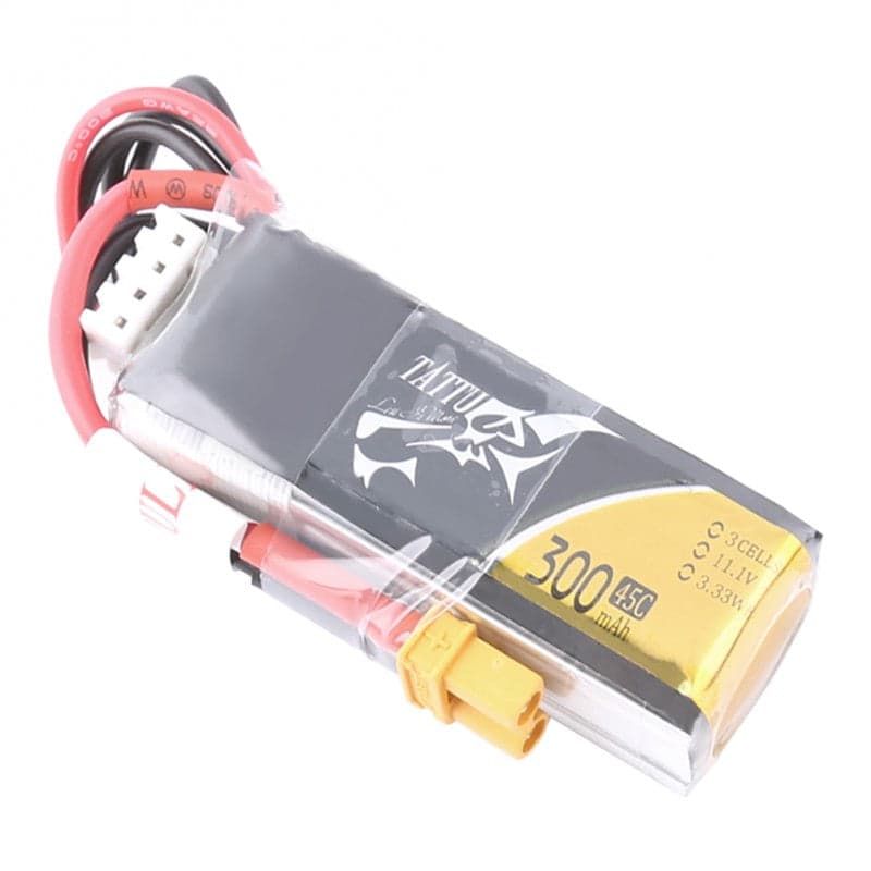 Tattu 300mAh 3S 45C Lipo Battery Pack XT30 for fpv drones 2