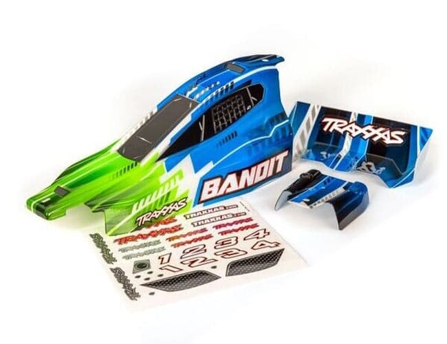 Traxxas 2450X Body: Bandit & Bandit VXL Green for fpv drones