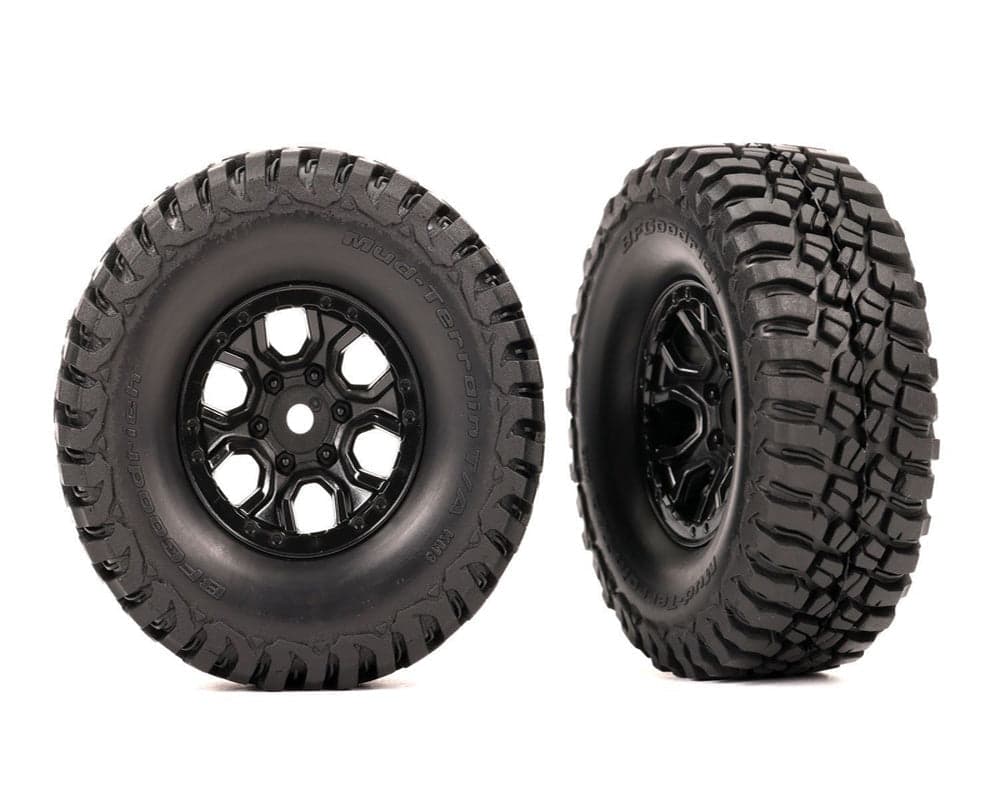 Traxxas 9774 TRX-4M BFGoodrich Tires w/ Black 1.0" Wheels for fpv drones