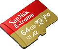 SANDISK SDSQXA2-064G-GN6MN MicroSD Card Extreme A2 V30 UHS-I/U3 160R/60W NO SD ADAPTER for fpv drones 1