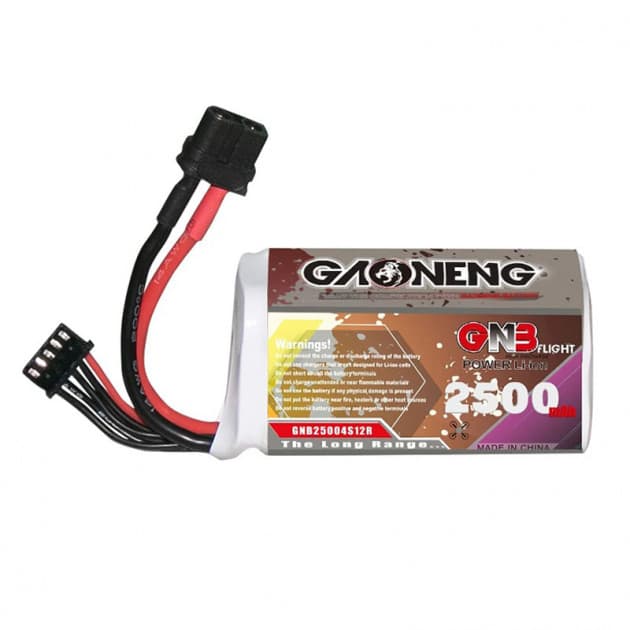 GNB 2500mAh 4S1P 12C Liion battery for fpv drones 3