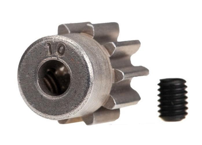 Traxxas 6746 Gear 10-T Pinion (32-p) (Steel)/Set Screw Rustler 4X4 TRX-4 TRX-6 for fpv drones