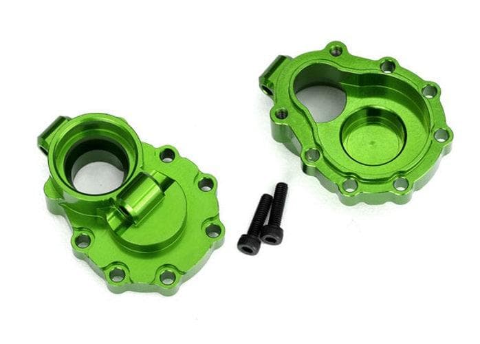 Traxxas 8253G Portal Housings Inner Rear 6061-T6 Aluminum Green-Anodized TRX-4 for fpv drones