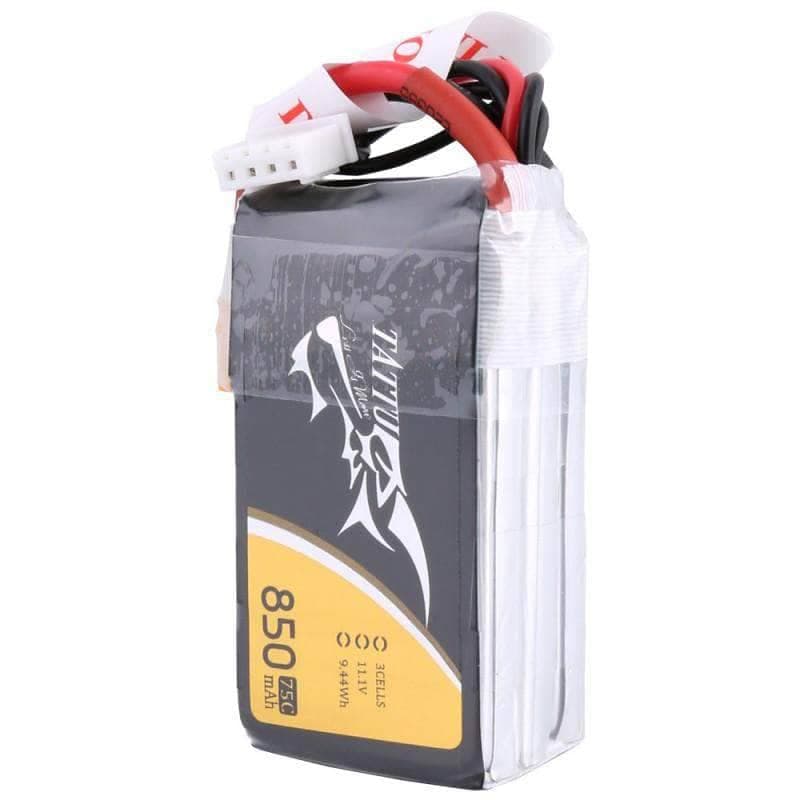 Tattu 11.1V 3S 850mAh 75C LiPo Micro Battery - XT30 for fpv drones 2