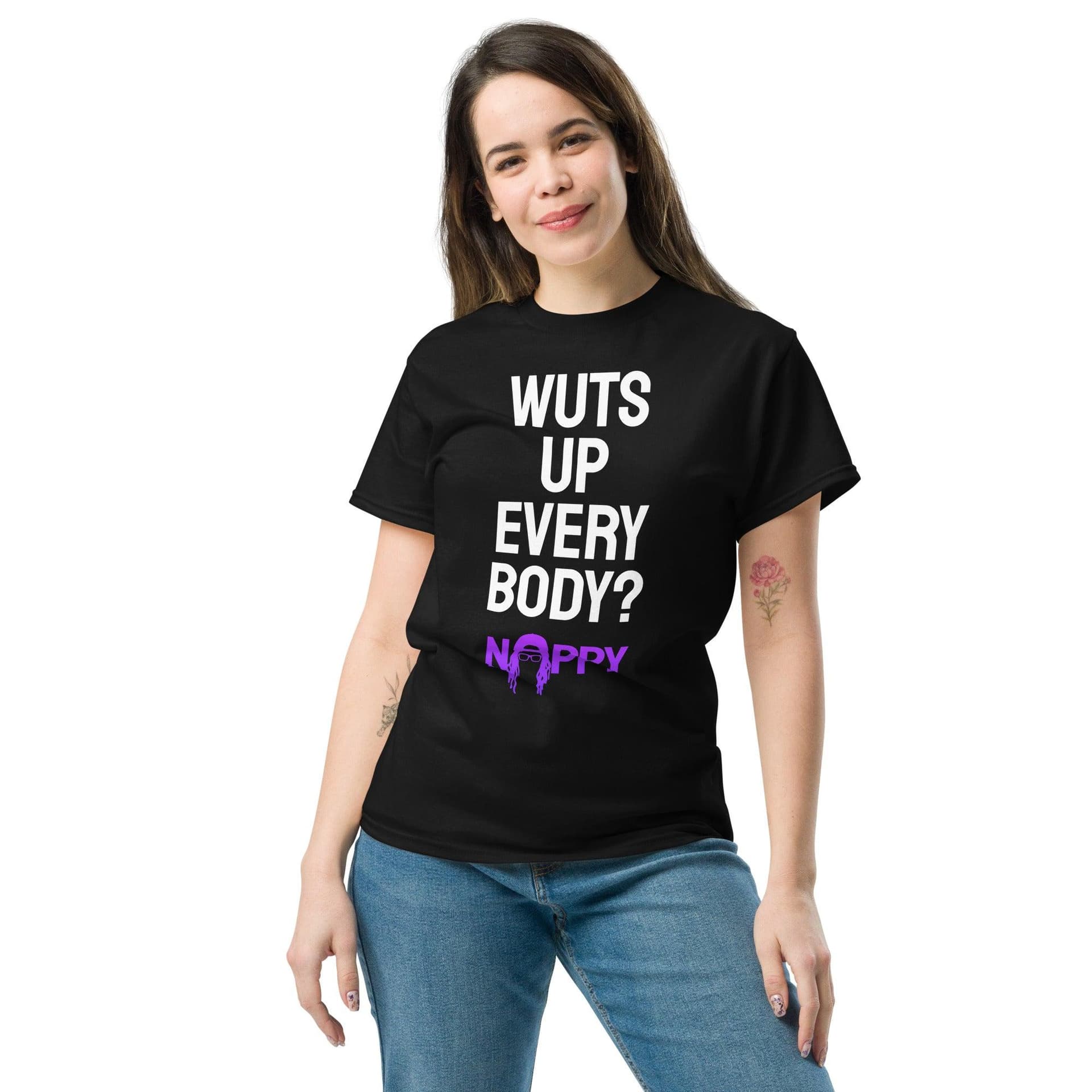 The "Wuts Up Every Body?" Nappy FPV Tee for fpv drones 3