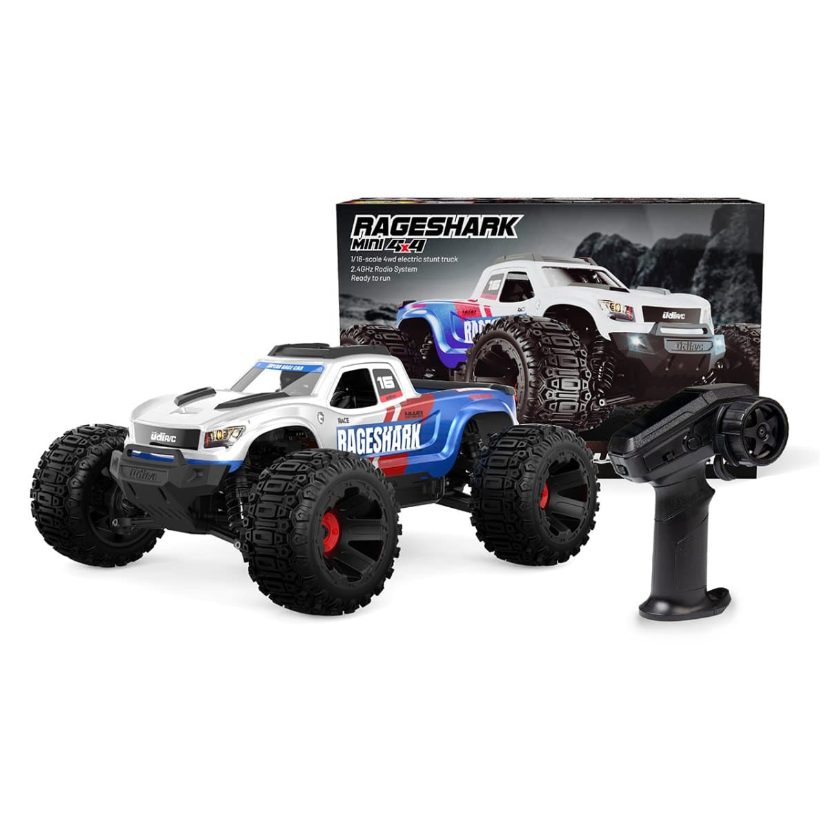 UDI RC Monster Truck Brushed 1/16 Blau for fpv drones 3
