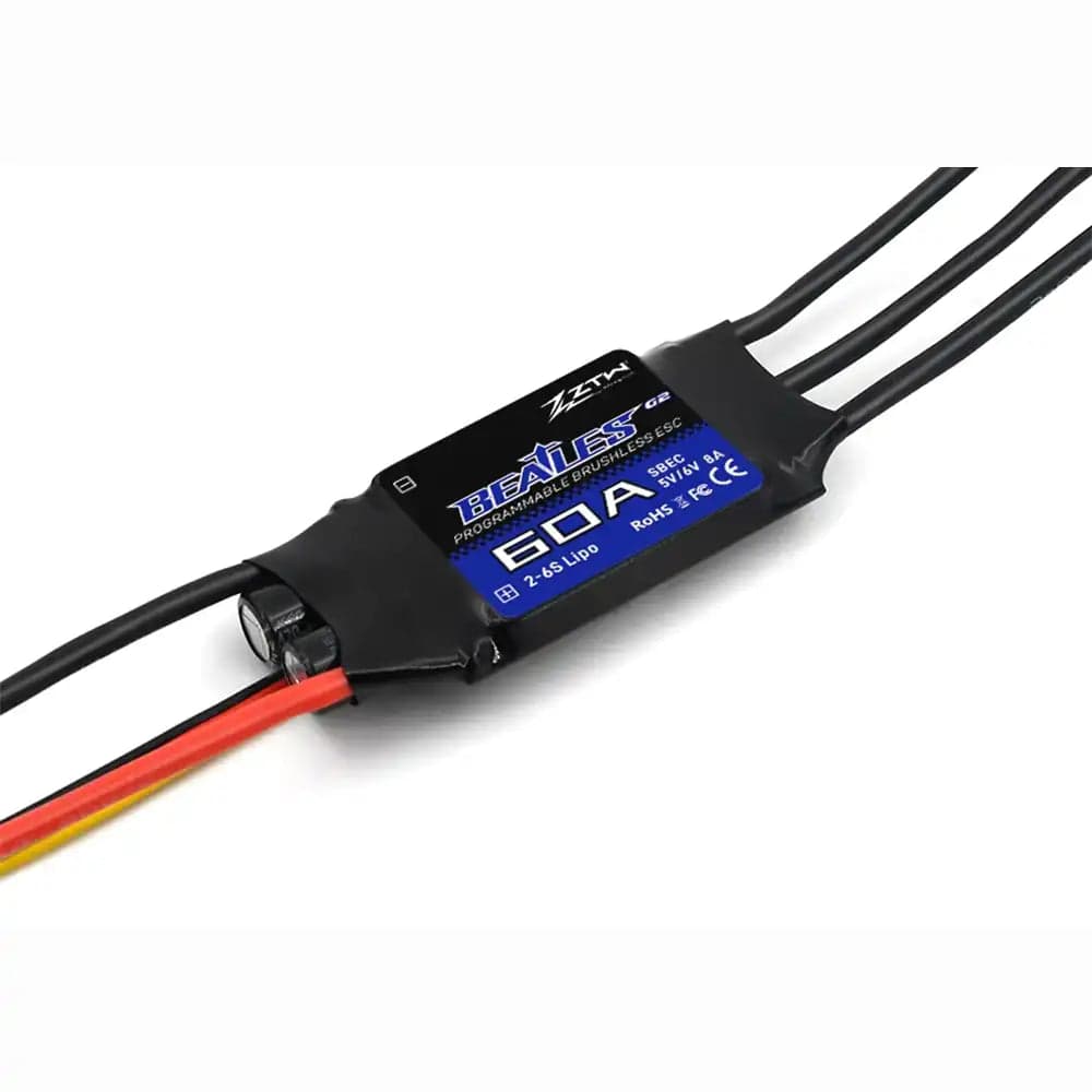 ZTW Beatles G2 60A SBEC Brushless 32-Bit ESC for Airplane and Wing for fpv drones