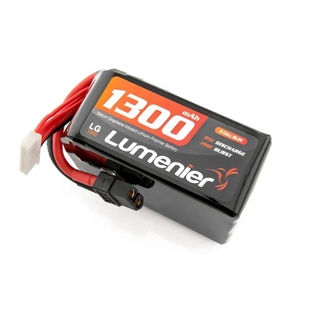 Lumenier Silicon Graphene 1300mAh 6s 95c Lipo Battery - 22.2 Volt (6 Cell)