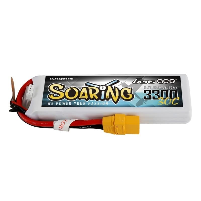 Gens ace Soaring 3300mAh 11.1V 30C 3S1P Lipo Battery Pack XT90 for fpv drones 4