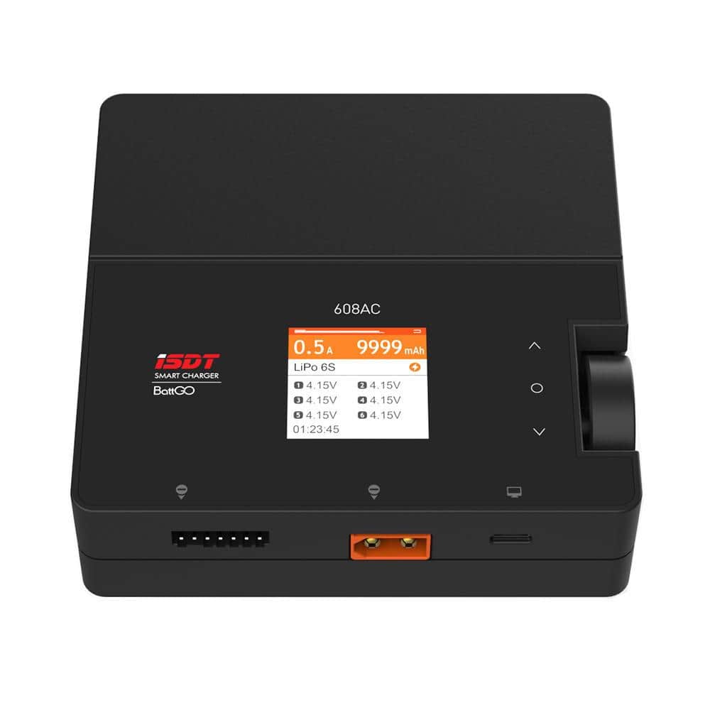 ISDT 608AC 50/200W 8A 1-6S AC/DC Smart Charger w/ Detachable Power Supply for fpv drones 2