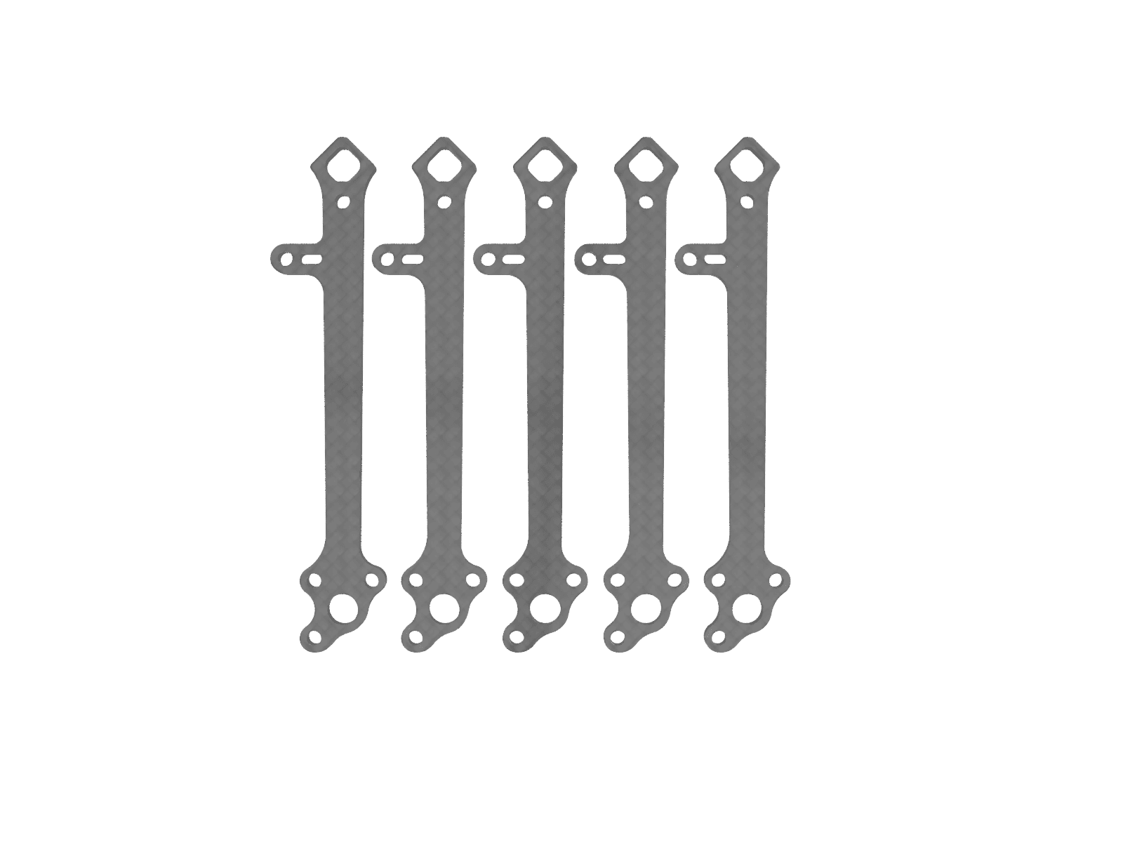 DinDrones OZR-5X - set of arms (5pcs) for fpv drones