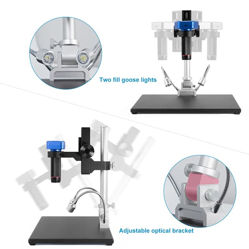 Andonstar AD1605 4K HDMI FHD Digital Microscope HDMI/USB 150X Camera Set For Phone PCB SMD CPU Soldering Watch camera Repair for fpv drones 3