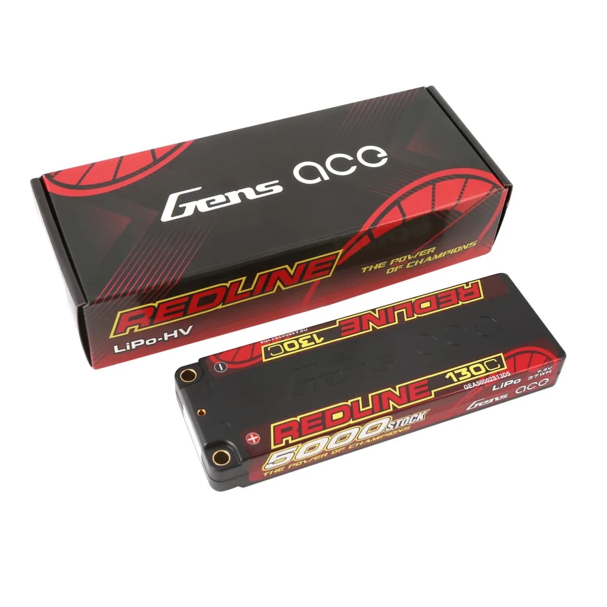 Gens ace Redline 2.0 Series 5000mAh 2S 7.4V 140C HardCase Lipo Battery Pack with Hardcase 56 for fpv drones 1