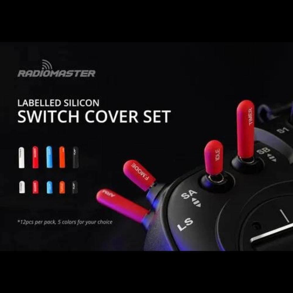 RadioMaster Labeled Silicon Switch Cover Set (Long) - Choose Color for fpv drones