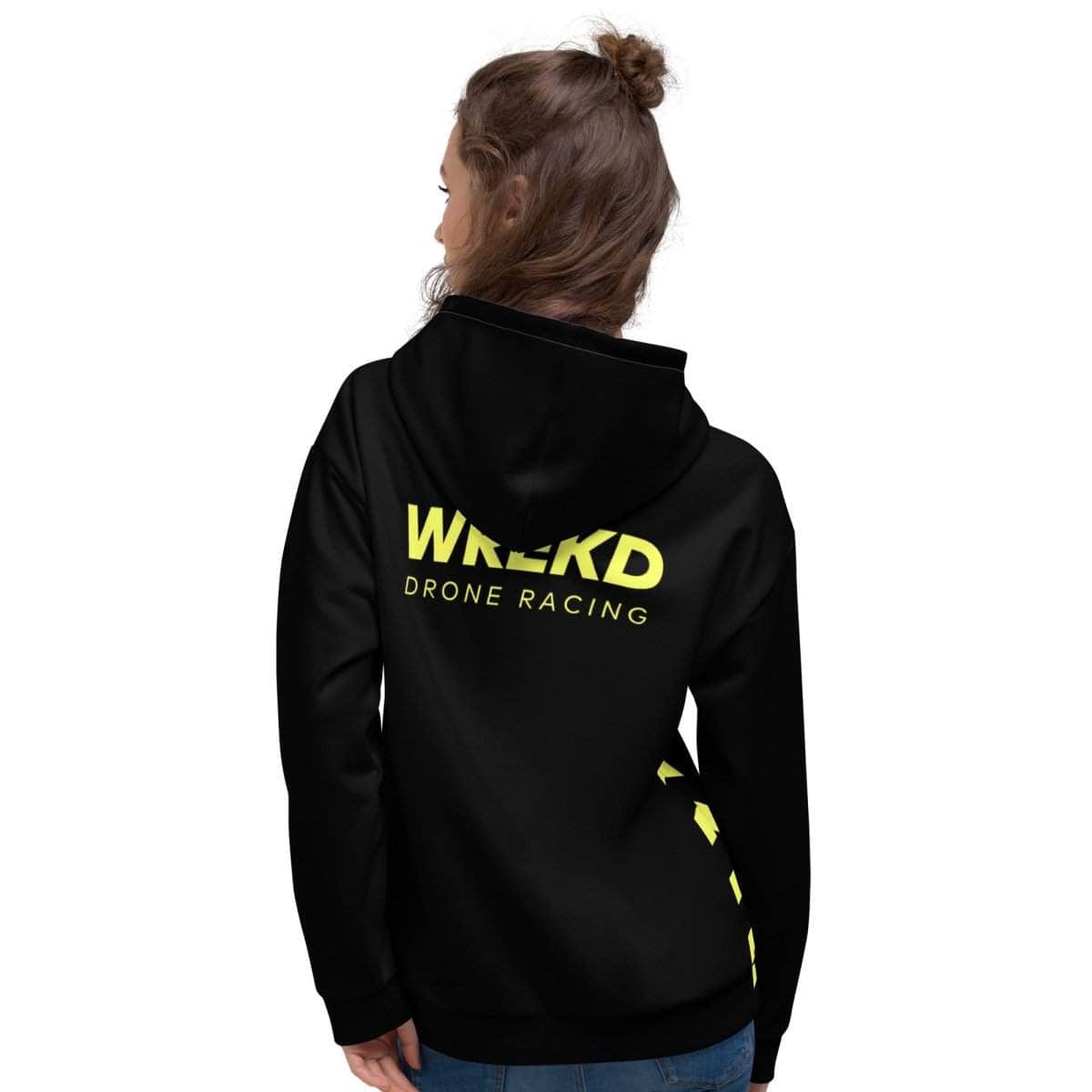 WREKD Drone Racing Unisex Hoodie - Black for fpv drones 4