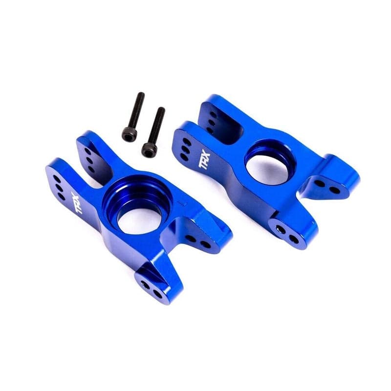 Traxxas 9552X Sledge Aluminum Stub Axle Carriers (Left & Right) (Blue) for fpv drones