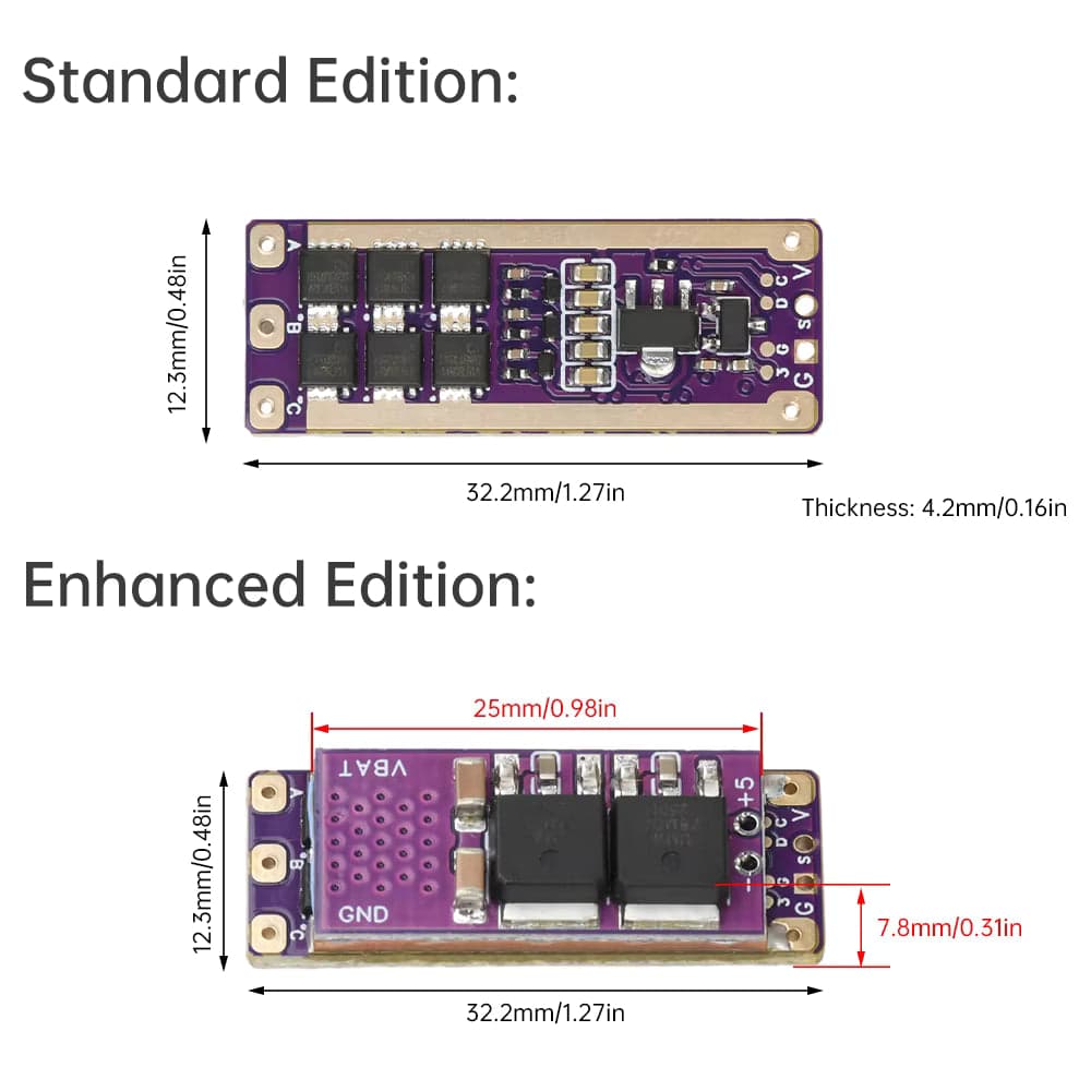 2-4S 32-bit Mini Brushless ESC AM32 Motor Speed Controller PWM Signal 30A or 40A Enhanced Version with 5V 2A BEC Module for fpv drones 1