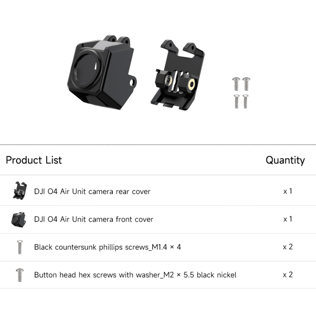 GEPRC DJI O4 Camera Housing Kit for fpv drones 6