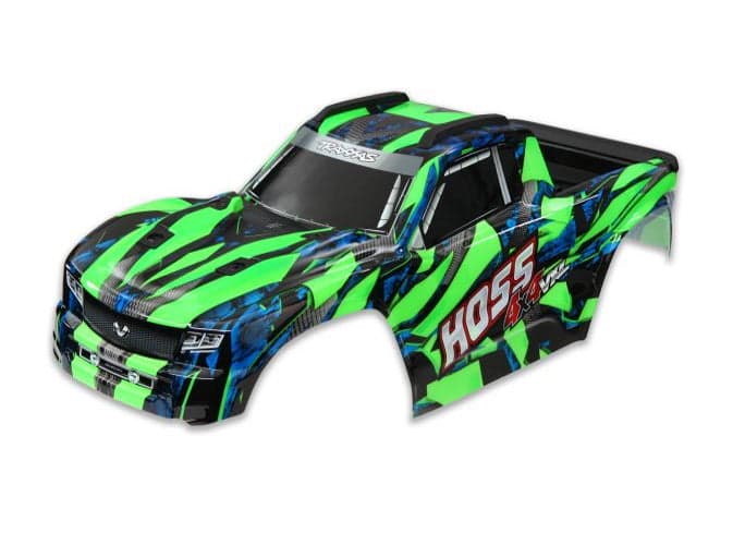 Traxxas TRA9011G HOSS Body, With Clip List Body Mount Green Painted for fpv drones