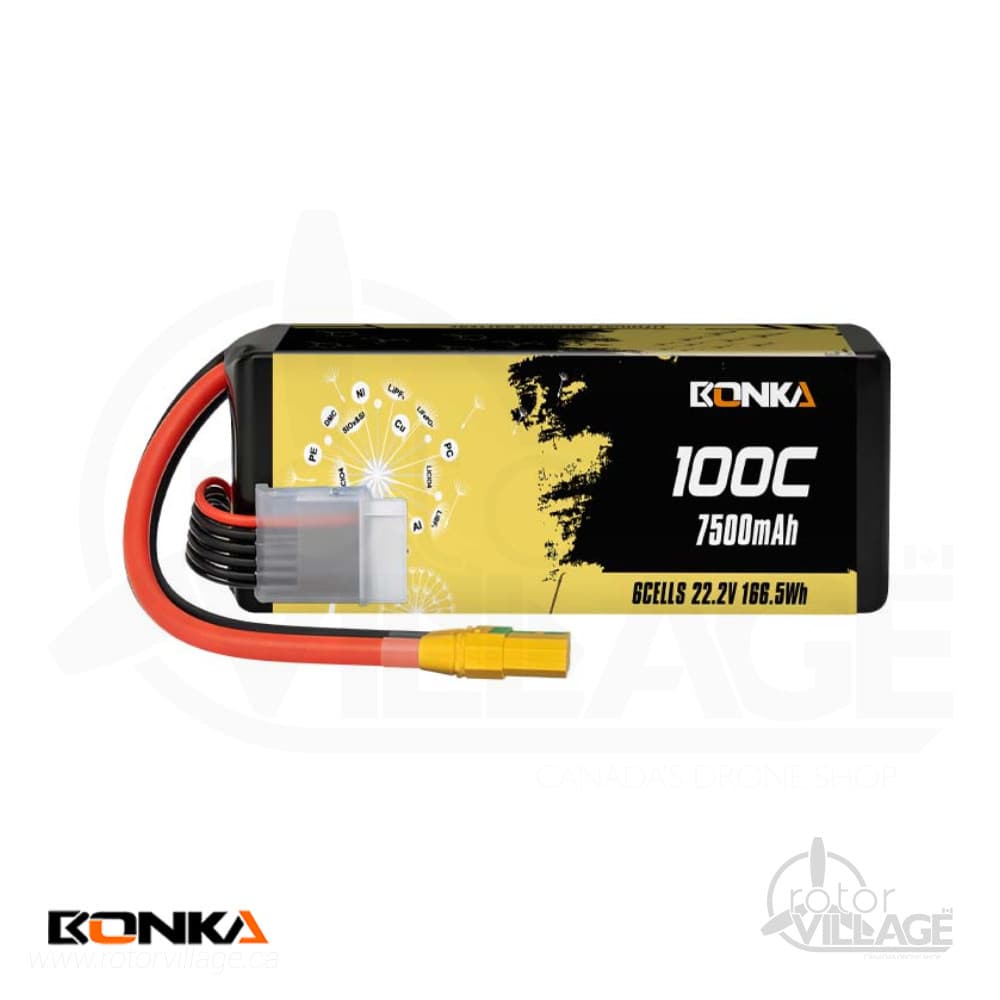 BONKA HEIM 7500mAh 6S 100C - XT90S for fpv drones 6
