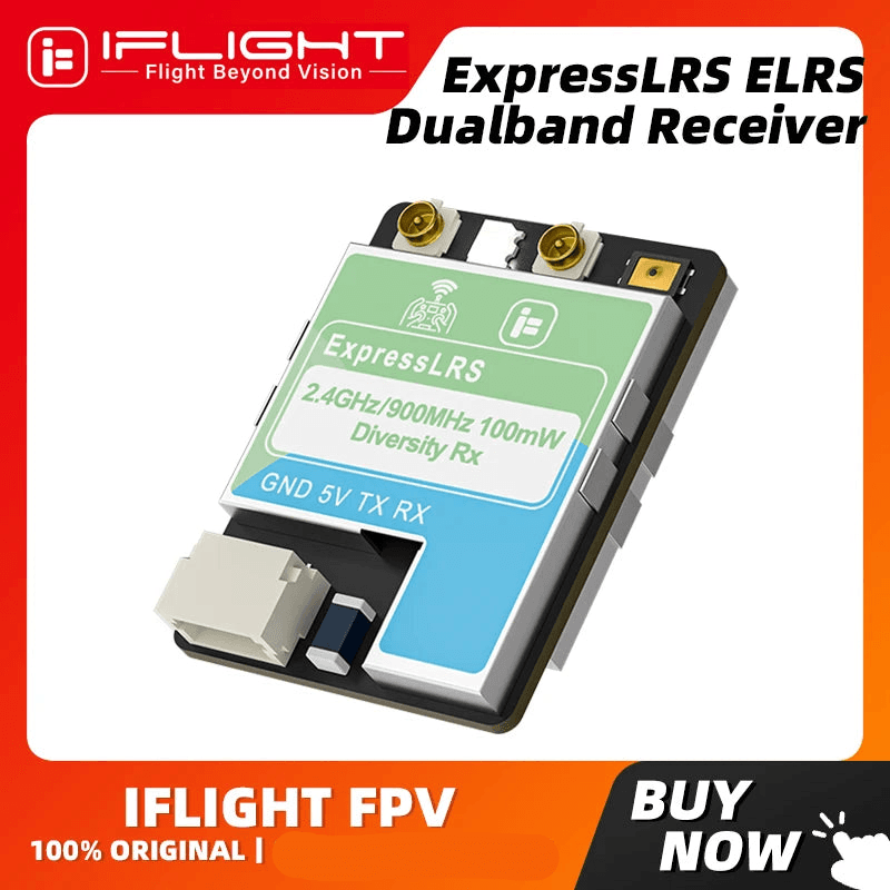 iFlight ExpressLRS ELRS Dual Band Receiver 100mW 500mW for fpv drones 13