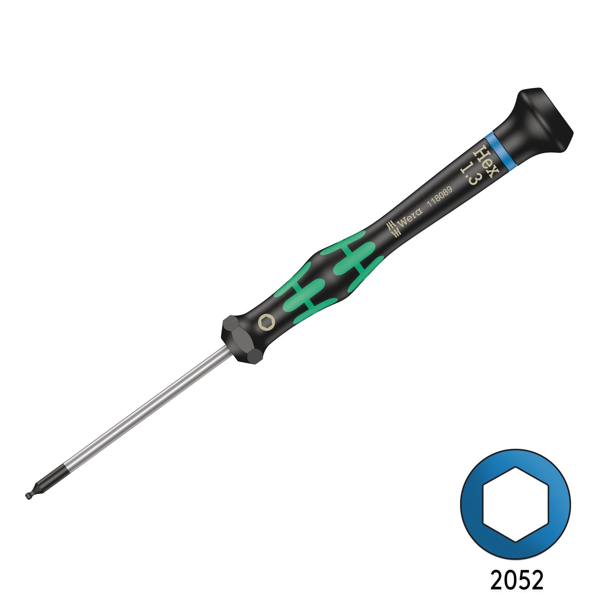 Wera 2052 1.3mm x 60mm Ball End Hex Precision Screw Driver 05118089001 for fpv drones