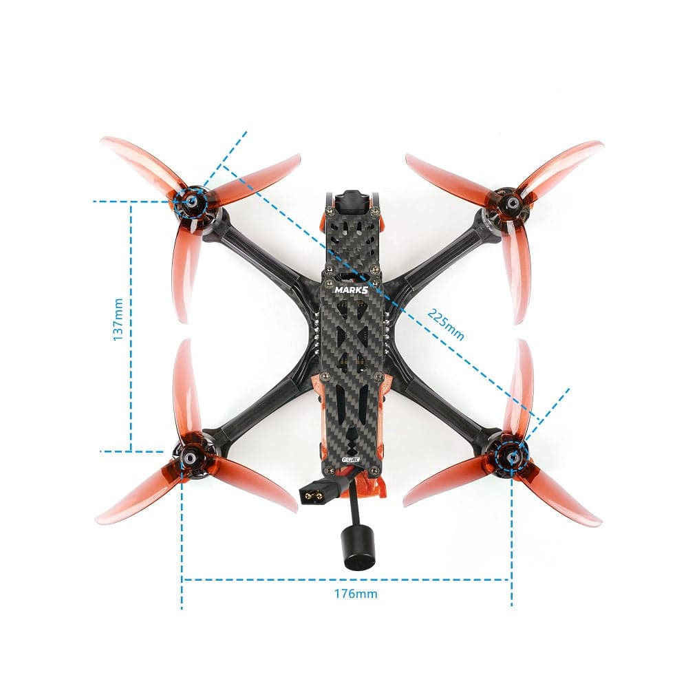 GEPRC Mark5 HD Freestyle 6S 5" BNF W/ DJI O3 FPV System - Choose Receiver Type for fpv drones 6