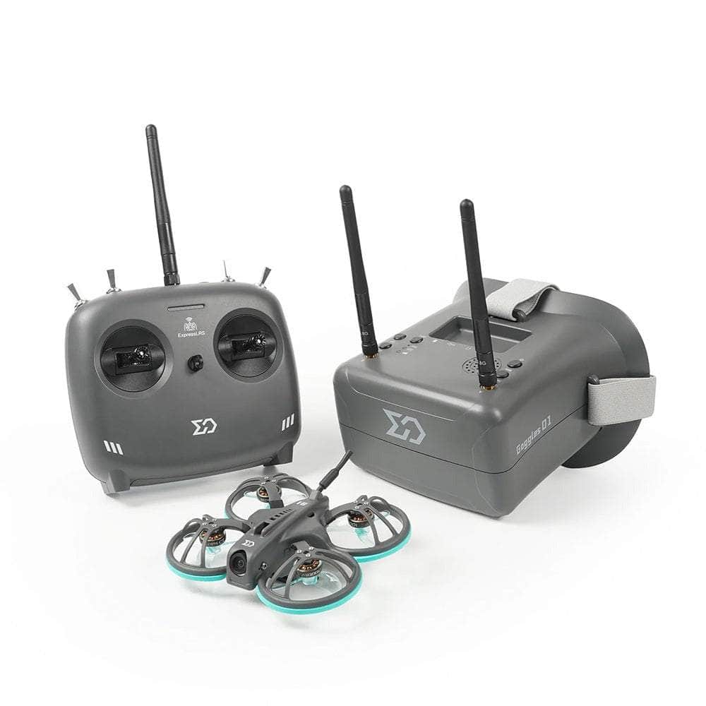 Sub250 RTF Whoopfly16 Ready to Fly ELRS 2.4GHz Analog Kit  w/ Goggles, Radio Transmitter, Case & Drone for fpv drones 2