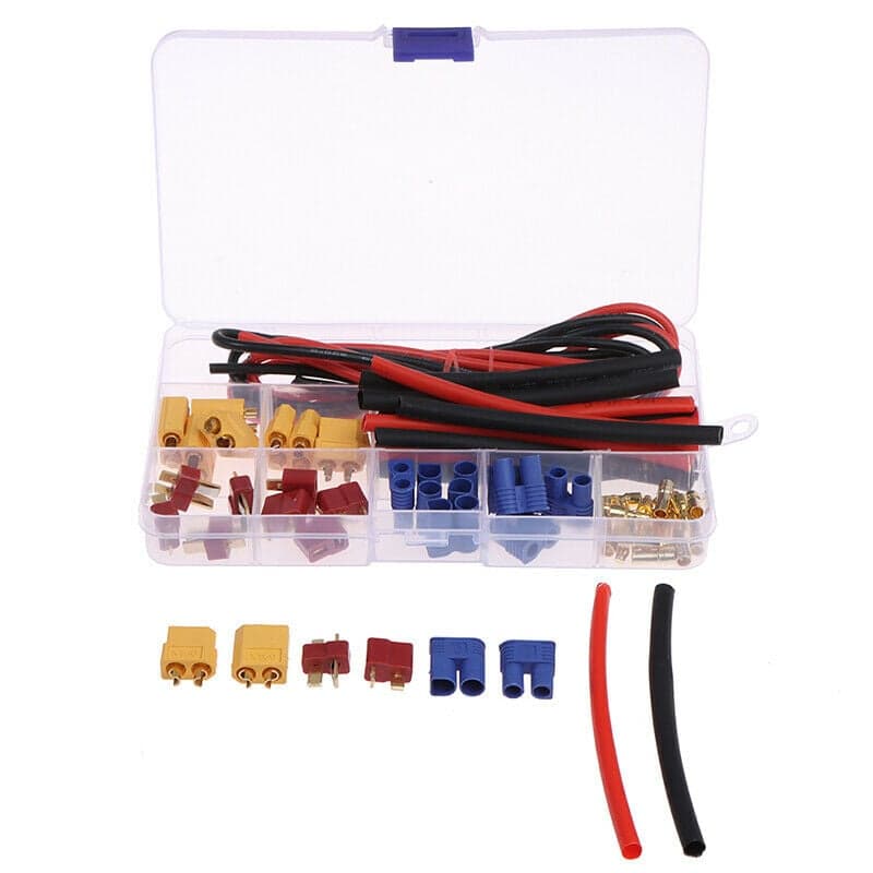 Battery Connector Set (T-plug, EC3, XT60) w/ Silicone Wire and Heat Shrink for fpv drones 13